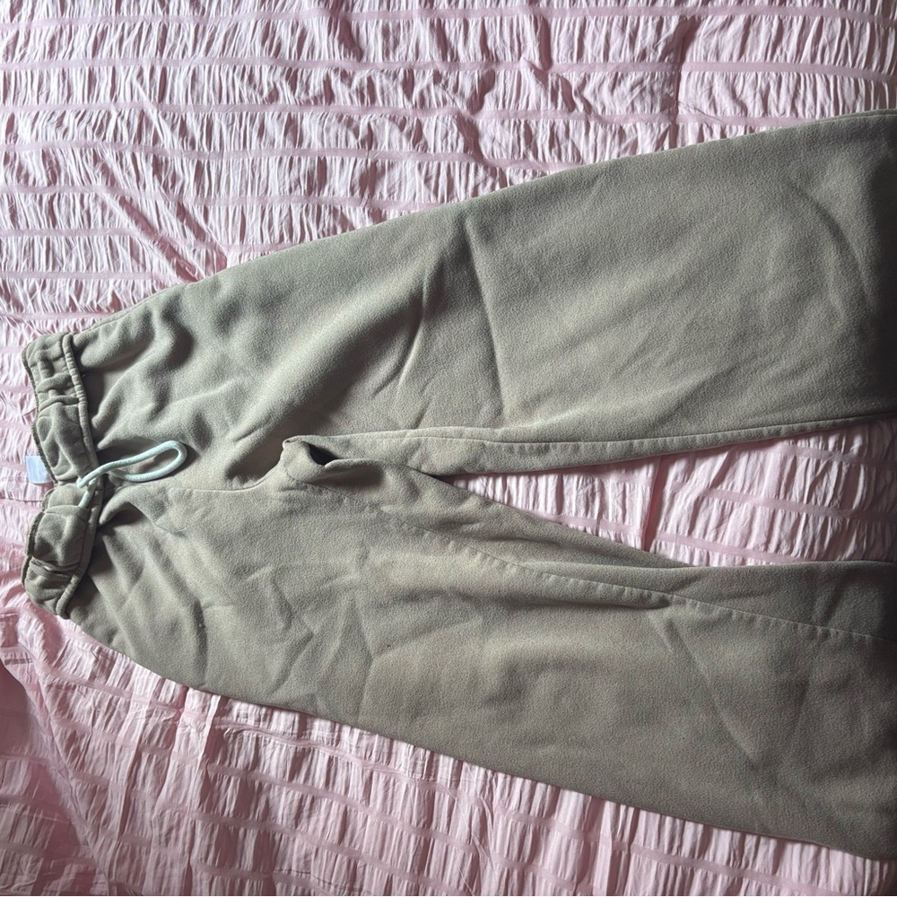 No Boundaries Beige Fleece Pants